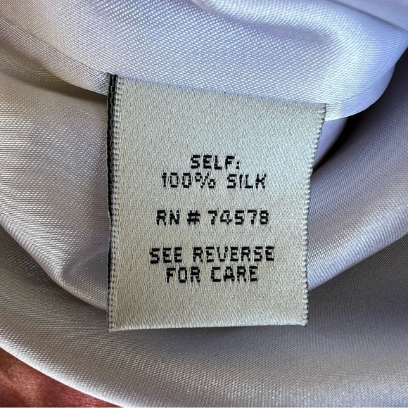 Vintage 90s Cache Silk Strapless Bubble Dress Tropical Floral Resort-wear Sz 2 - Picture 11 of 16